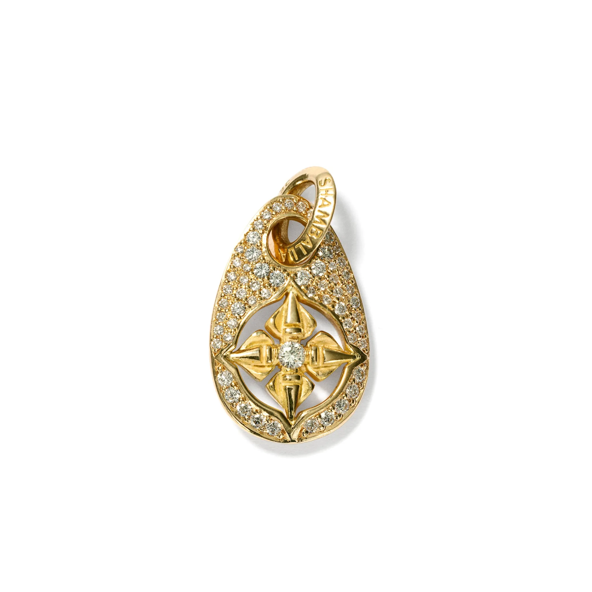 Shamballa Jewels Pavè Dog Tag Pendant Online