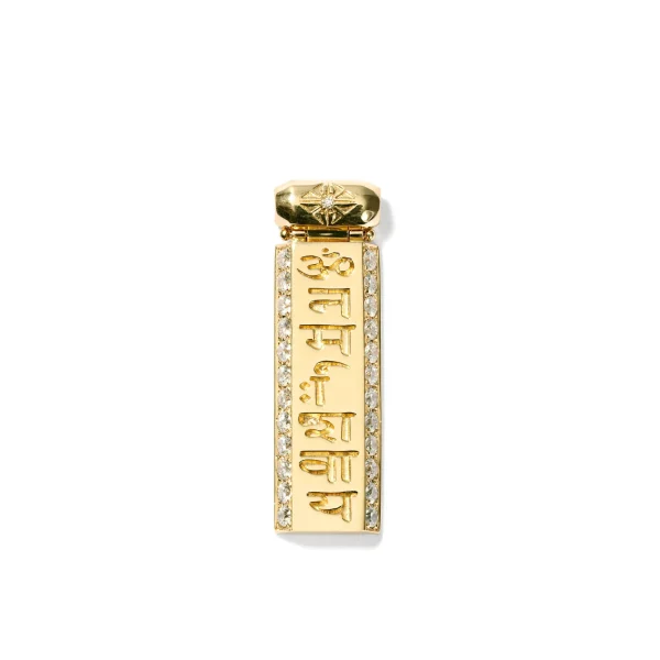 Shamballa Jewels Pavè Gold Bar Pendant - Small Best