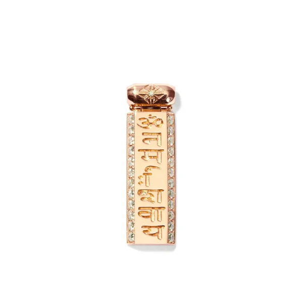 Shamballa Jewels Pavè Gold Bar Pendant - Small Online