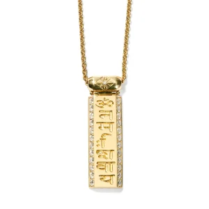 Shamballa Jewels Pavè Gold Bar Pendant - Small Best