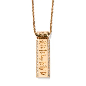 Shamballa Jewels Pavè Gold Bar Pendant - Small Online