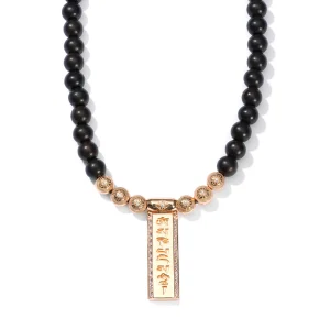 Shamballa Jewels Pavè Gold Bar Pendant - Small Online